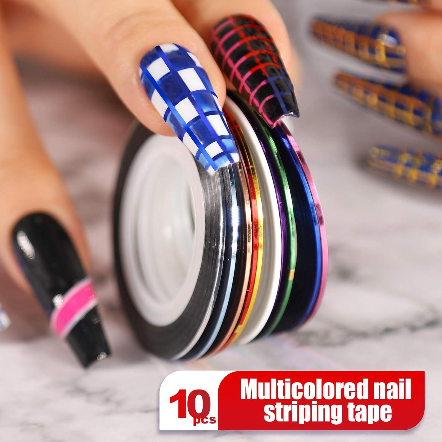 Kit de Arte de Uñas Teenitor con 15 Piezas y Foil
