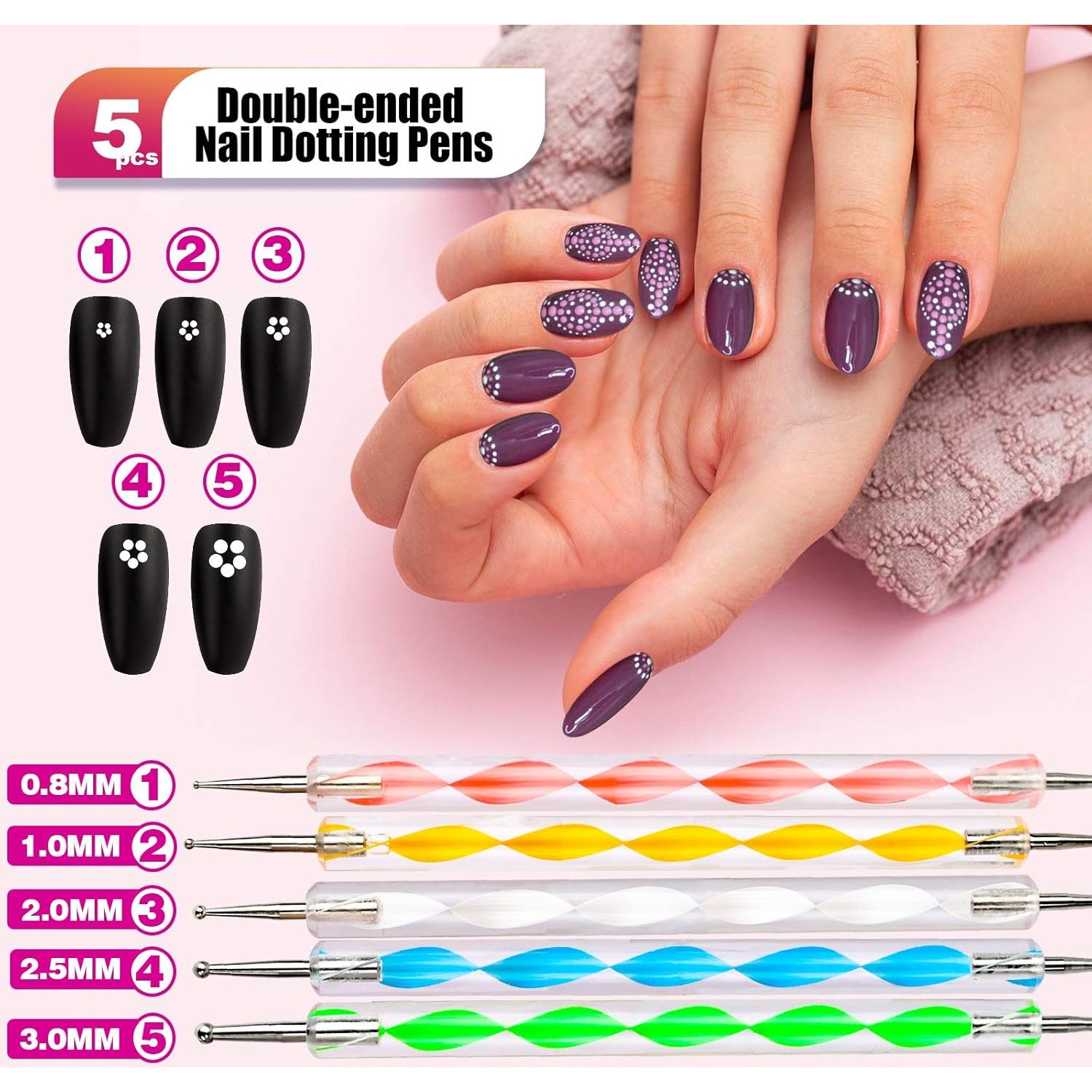 Kit de Arte de Uñas Teenitor con 15 Piezas y Foil