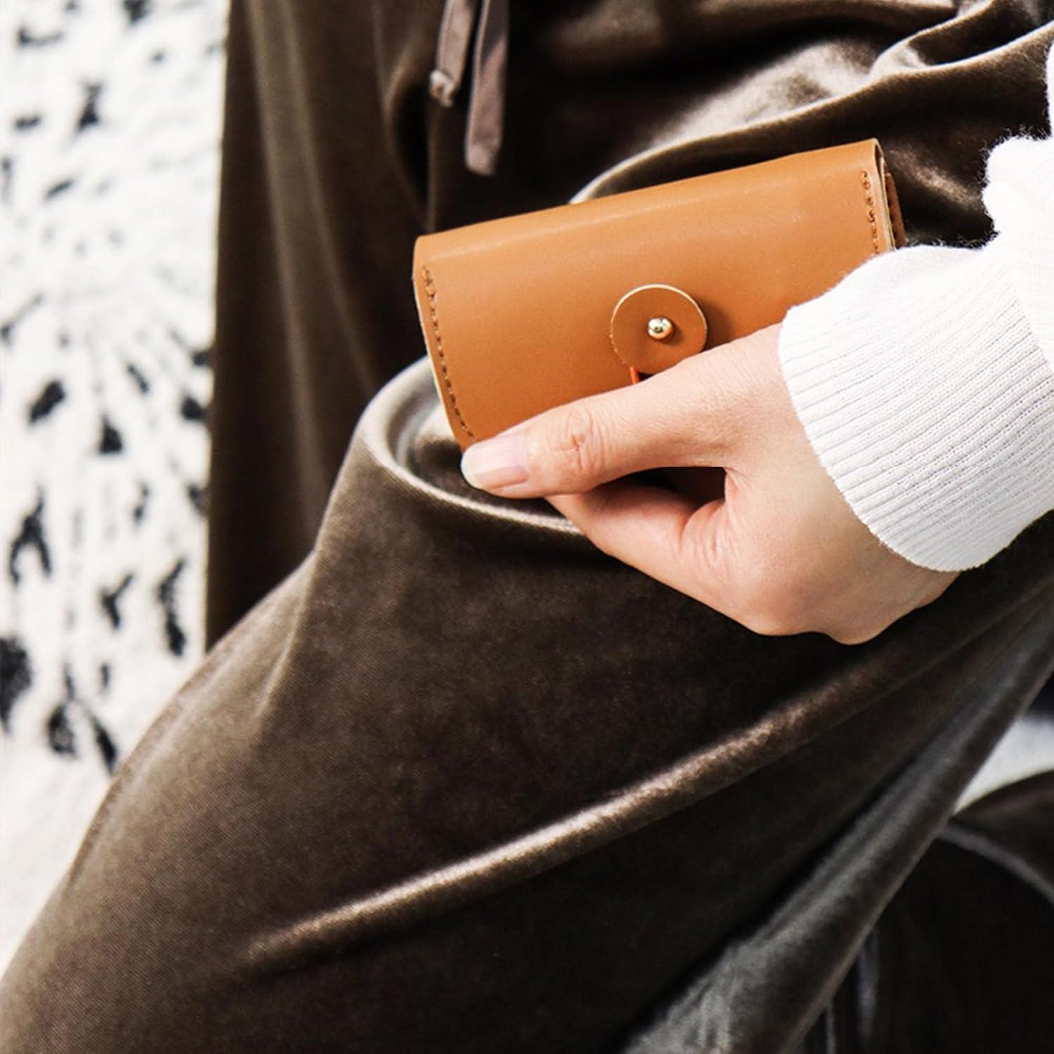 Longjet Travel Jewelry Roll Organizer and Storage Case for Rings, Necklaces, Earrings (Brown)