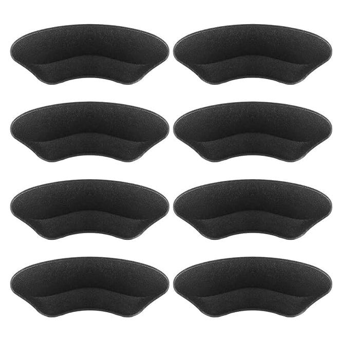 Almohadillas de Talón Autoadhesivas BIGIICO - 4 Pares Negro