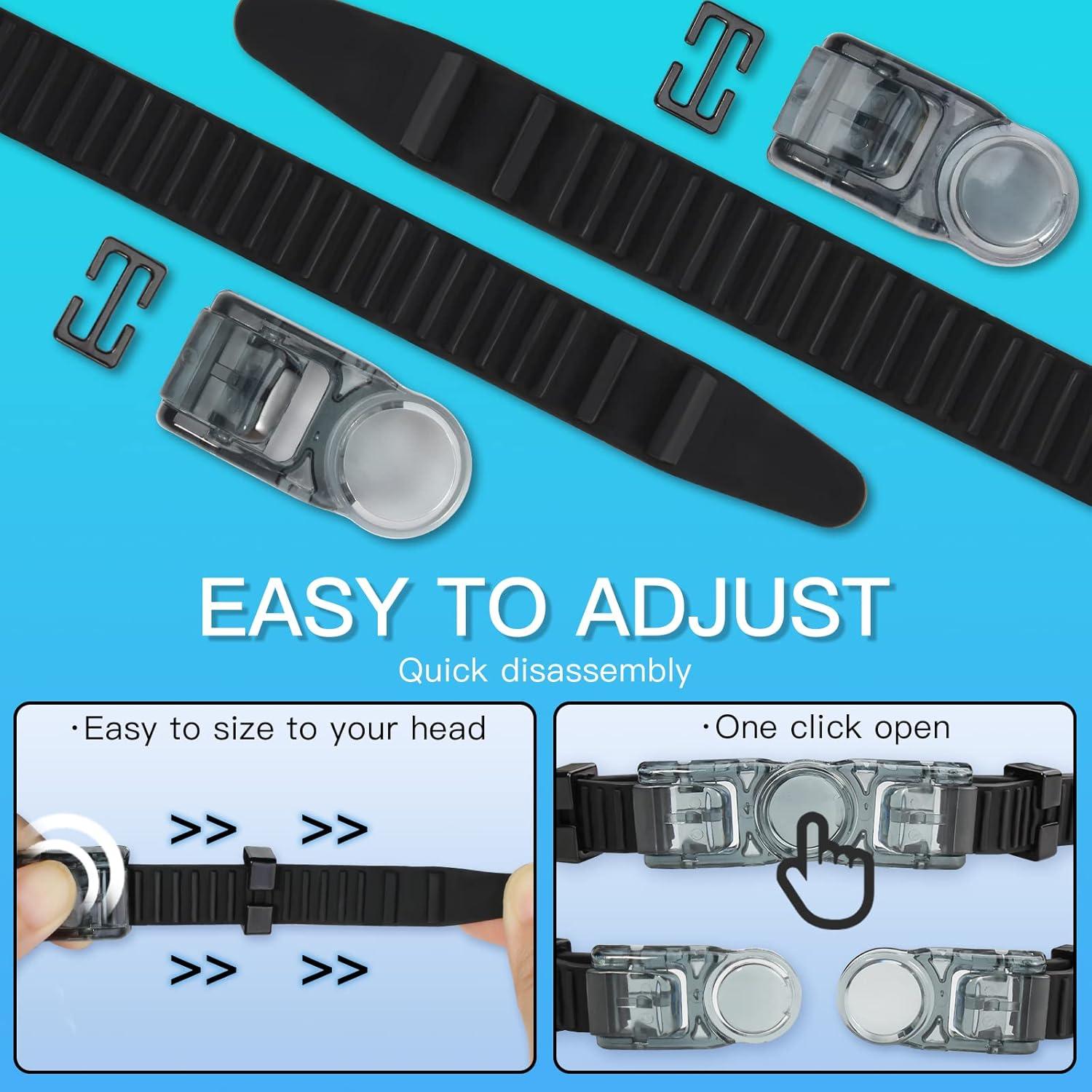 Gafas de natación Seago UV-400, anti-vaho, visión 180°