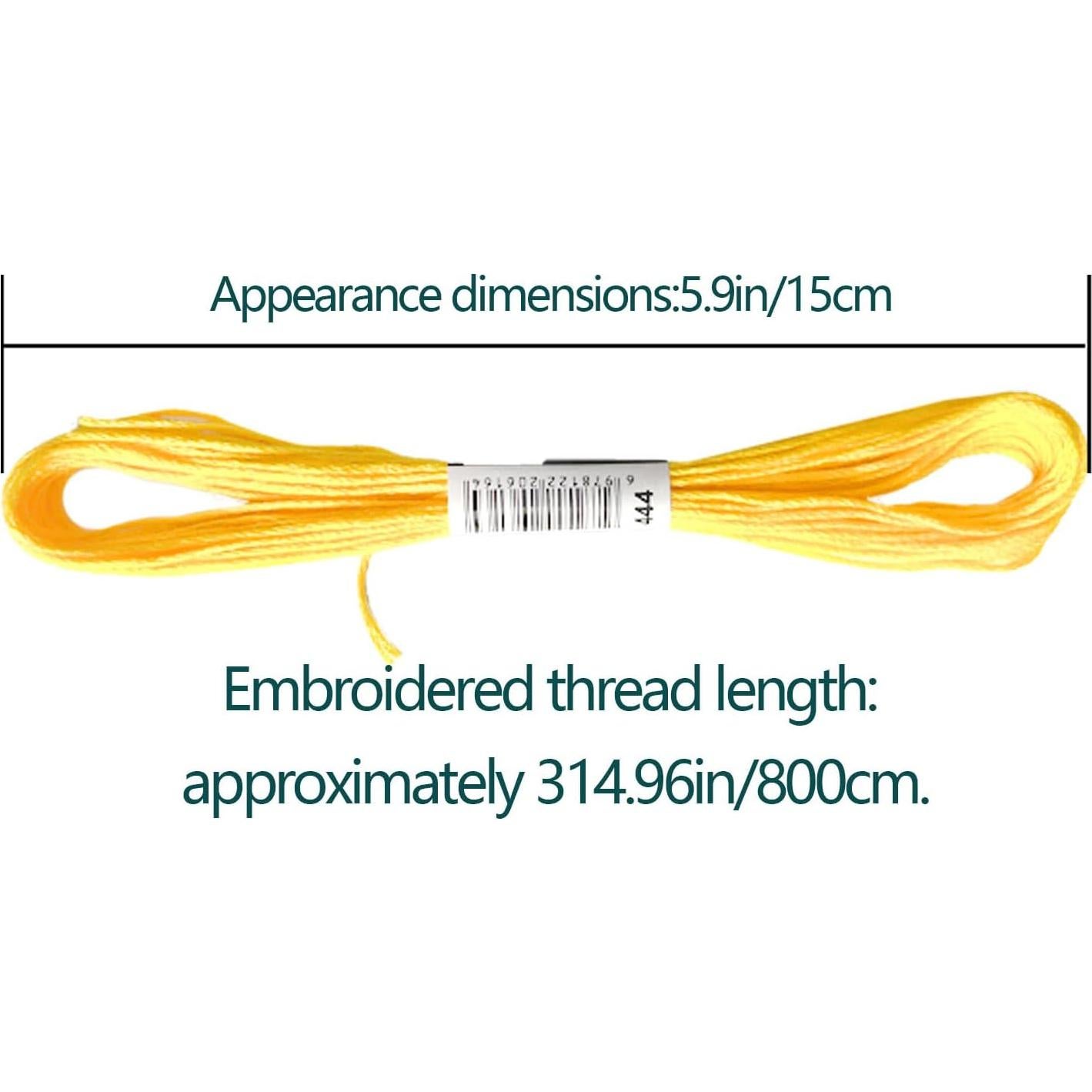 Conjunto de Hilos de Bordado Zhenqing 56 Madejas 8 Colores