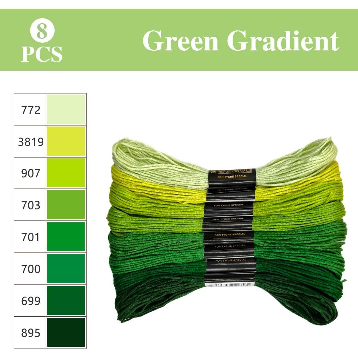 Conjunto de Hilos de Bordado Zhenqing 56 Madejas 8 Colores