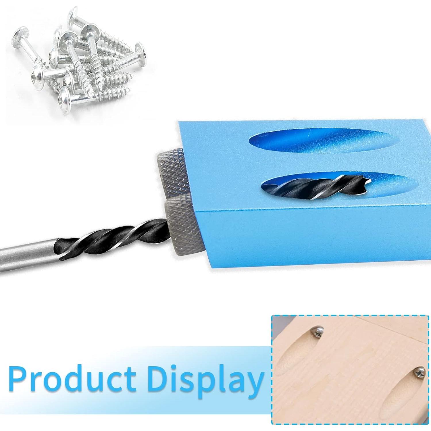 Kit de Plantilla de Agujeros 8 Piezas Bonsicoky 15° Aluminio