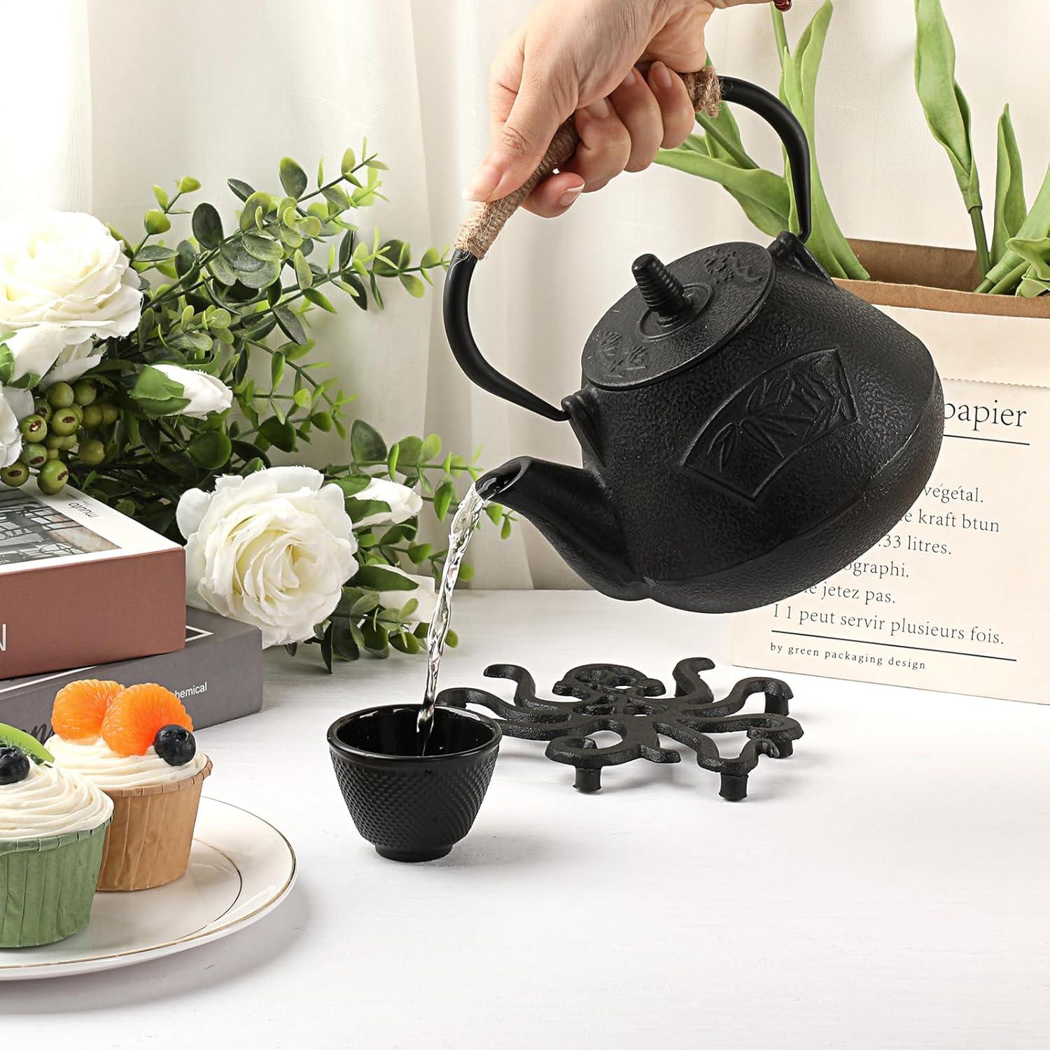 Trivet de Hierro Fundido Sumnacon 2 Pcs Pulpo Negro