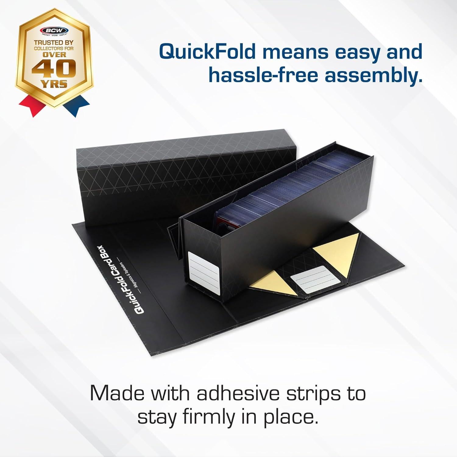 Cajas de Almacenamiento de Cartas BCW - 3 Paquete con Cierre Magnético