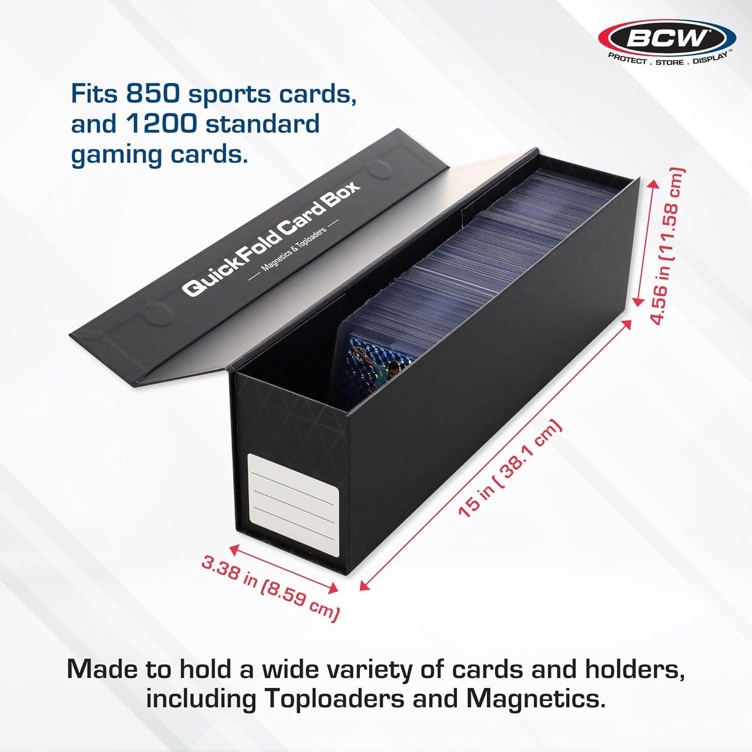 Cajas de Almacenamiento de Cartas BCW - 3 Paquete con Cierre Magnético