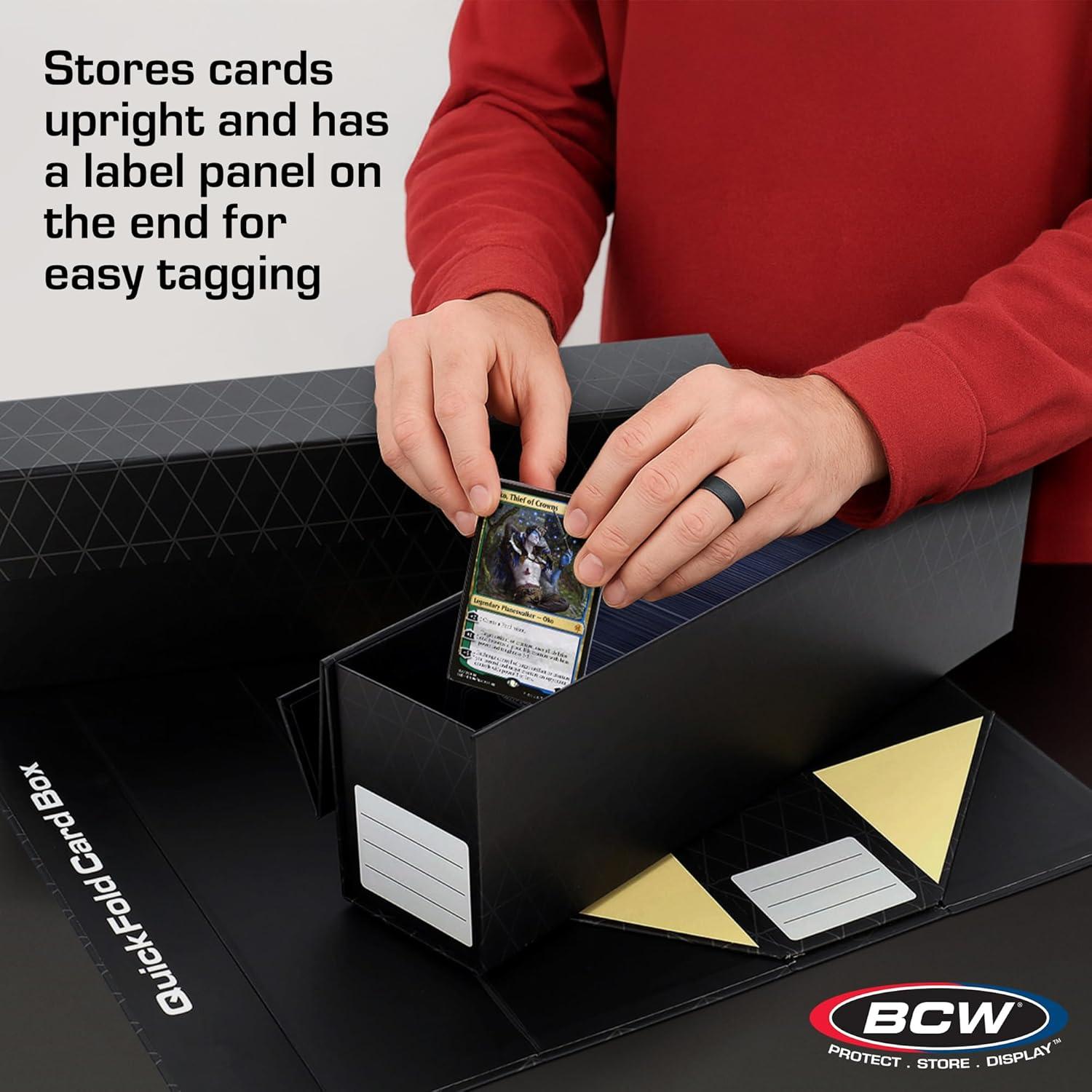 Cajas de Almacenamiento de Cartas BCW - 3 Paquete con Cierre Magnético