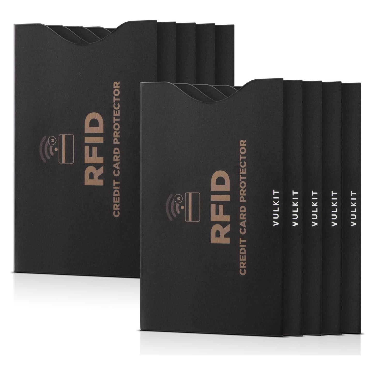 Fundas Bloqueadoras RFID VULKIT 10 Pcs para Tarjetas