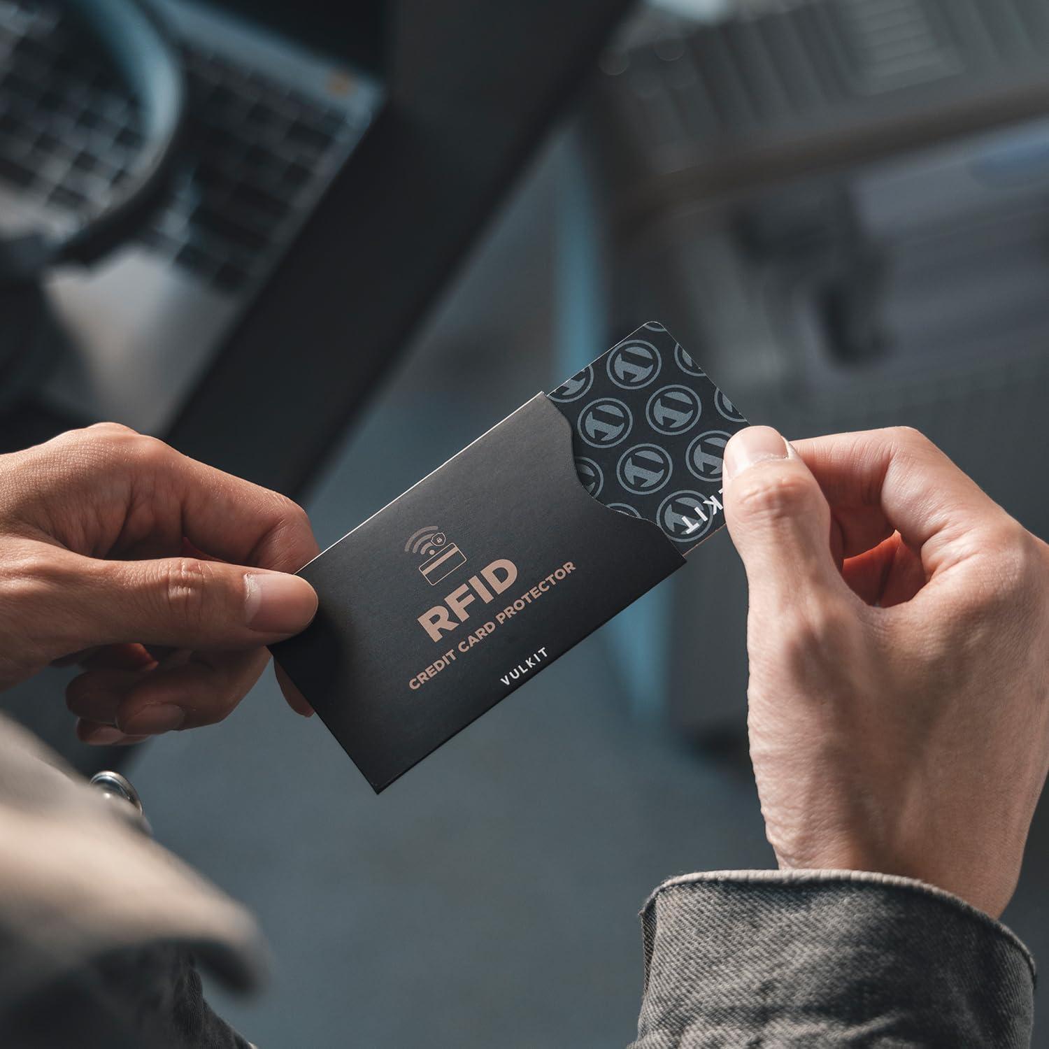 Fundas Bloqueadoras RFID VULKIT 10 Pcs para Tarjetas