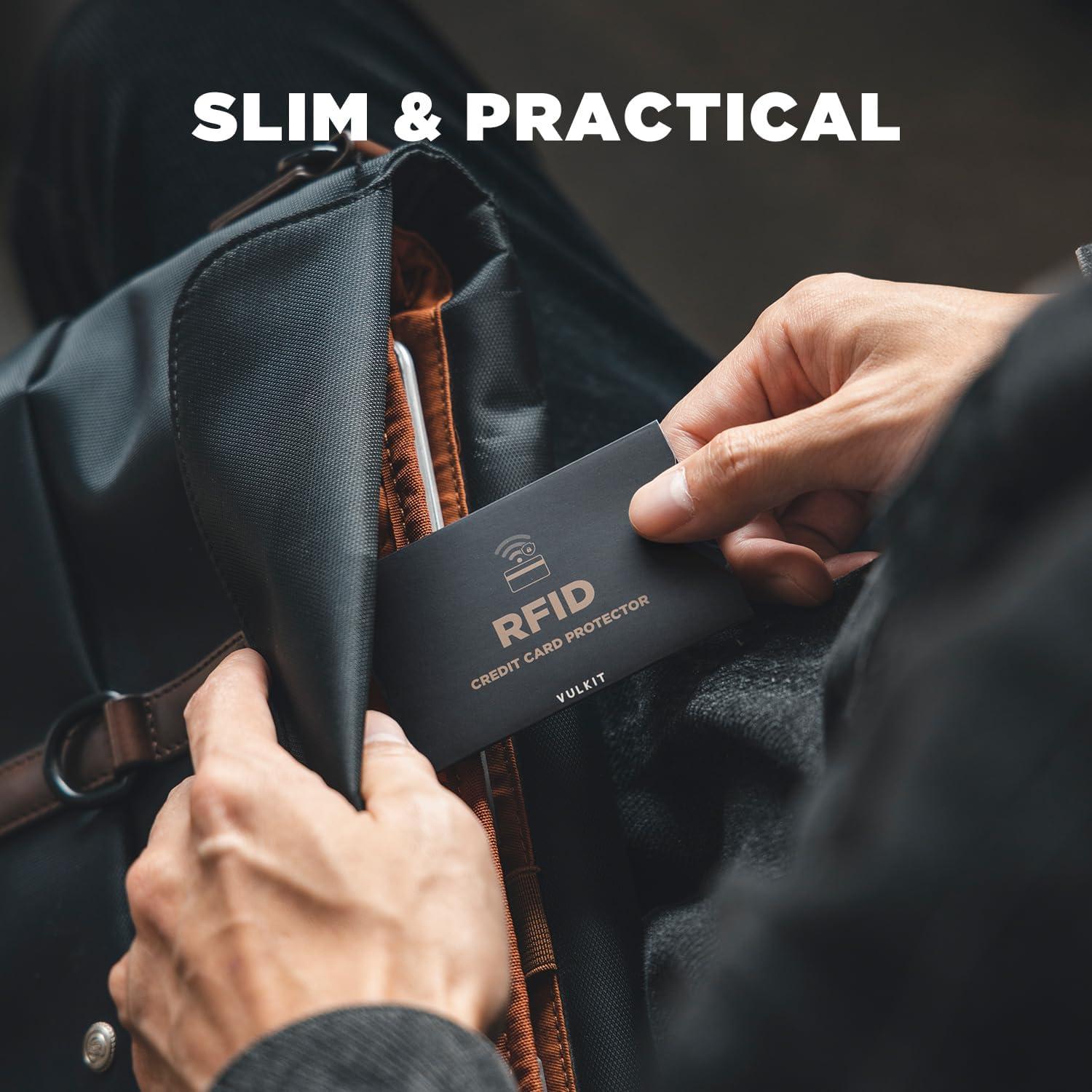 Fundas Bloqueadoras RFID VULKIT 10 Pcs para Tarjetas