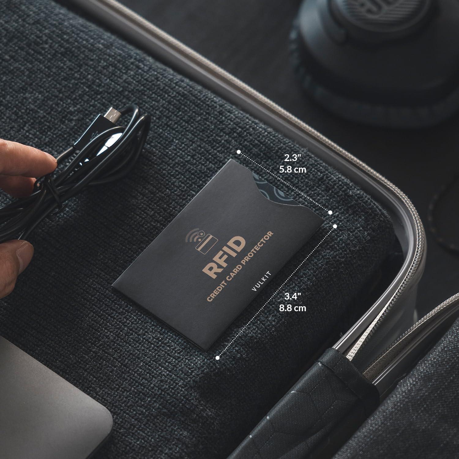 Fundas Bloqueadoras RFID VULKIT 10 Pcs para Tarjetas