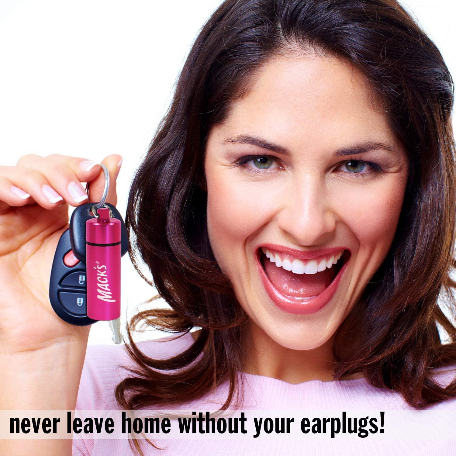 Estuche de Aluminio Mack para Tapones de Oídos - Rosa