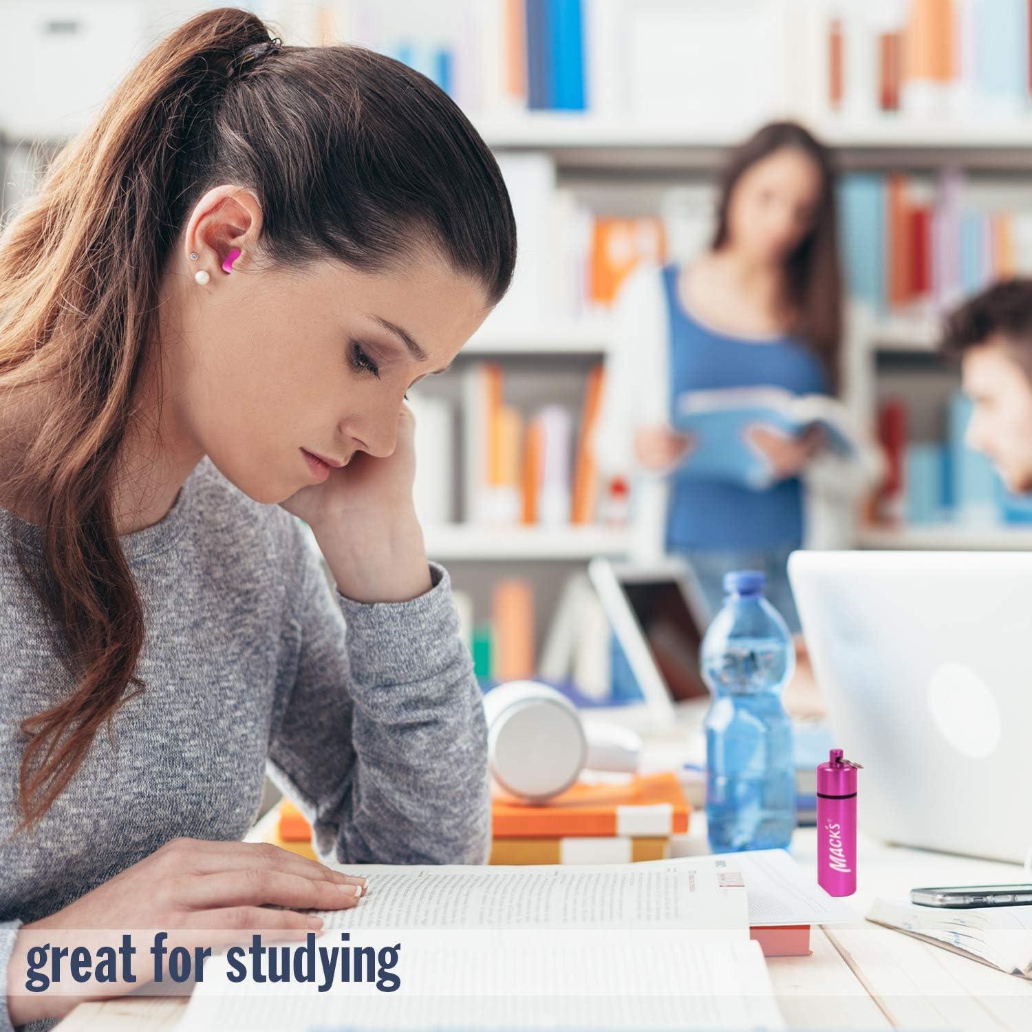 Estuche de Aluminio Mack para Tapones de Oídos - Rosa