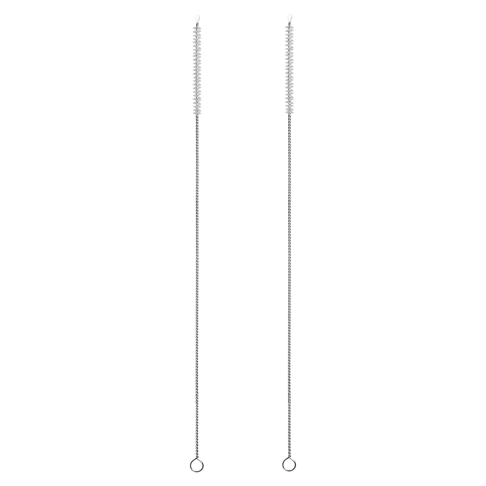Straw Cleaner Brush Kit, 13.8" H x 0.24" W， Long Pipe Cleaning Brush ，for Straws on Tumbler, Water Bottle, Sippy Cup, and Pipes (2 Pack)