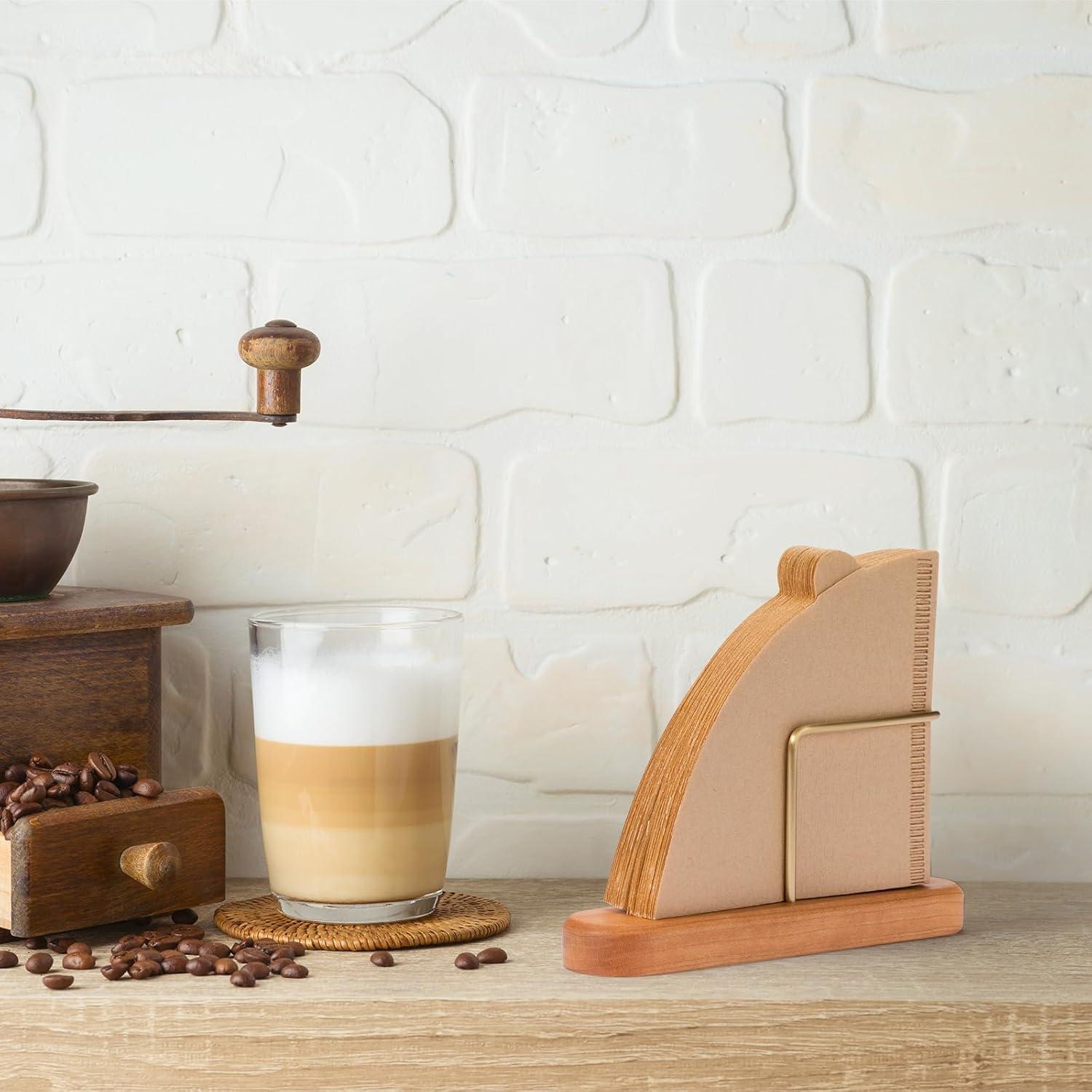 Soporte para Filtros de Café XCX en Madera de Cereza - Cono #01 y #02