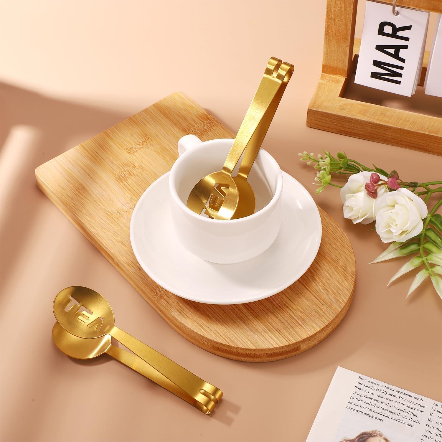 Exprimidor de Bolsas de Té Tinoaly 2 Pcs Acero Inoxidable 12cm