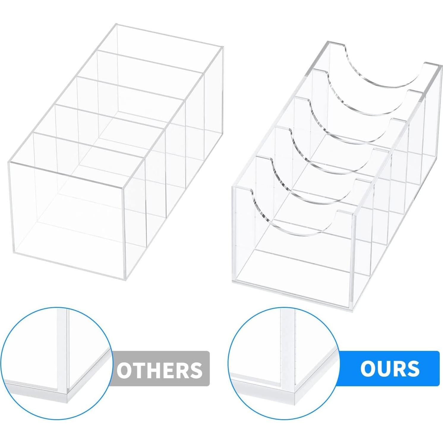 Organizador de Cinturones NIUBEE Acrílico 5 Compartimentos