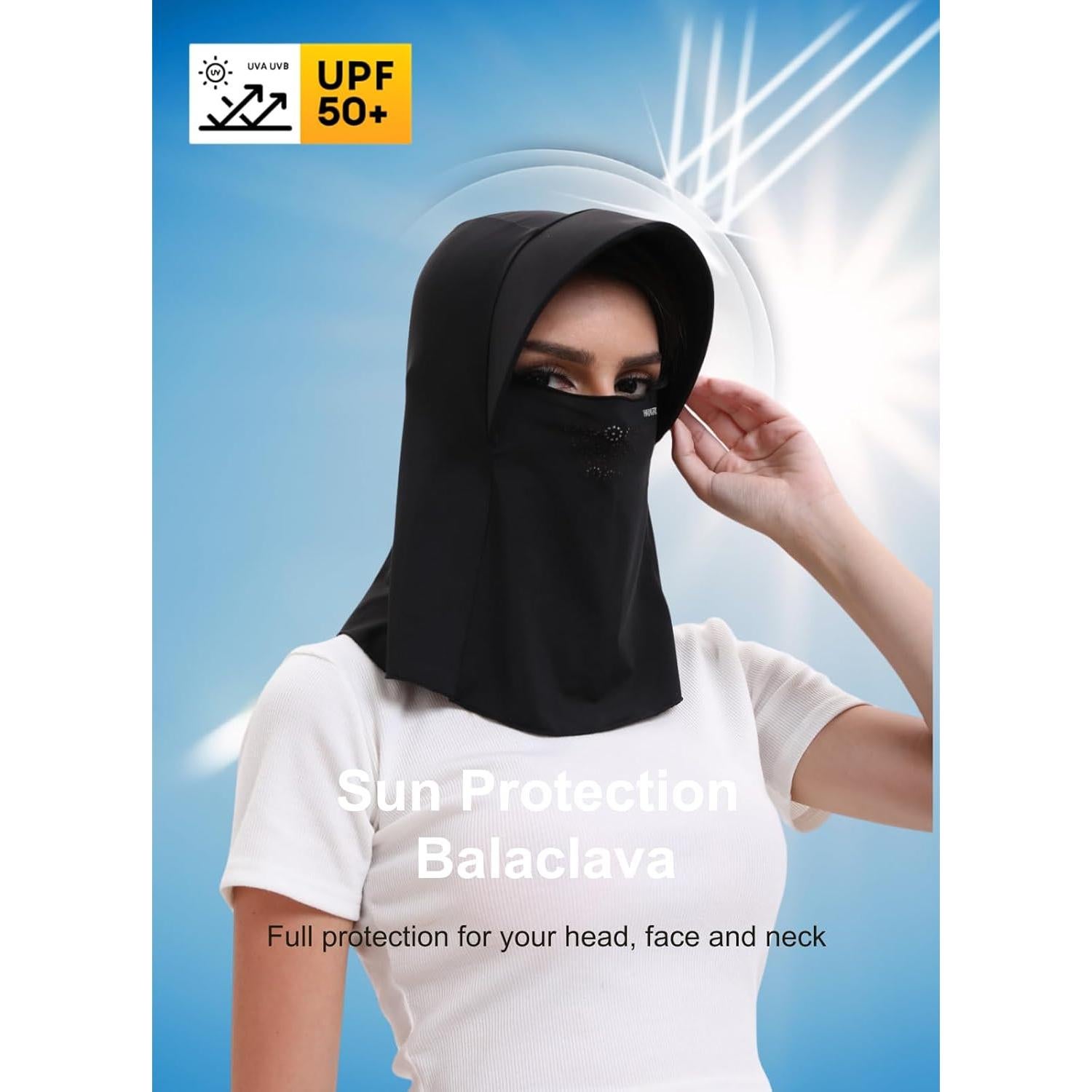 Máscara Balaclava Solar UPF 50+ para Mujeres - Transpirable y Ligera