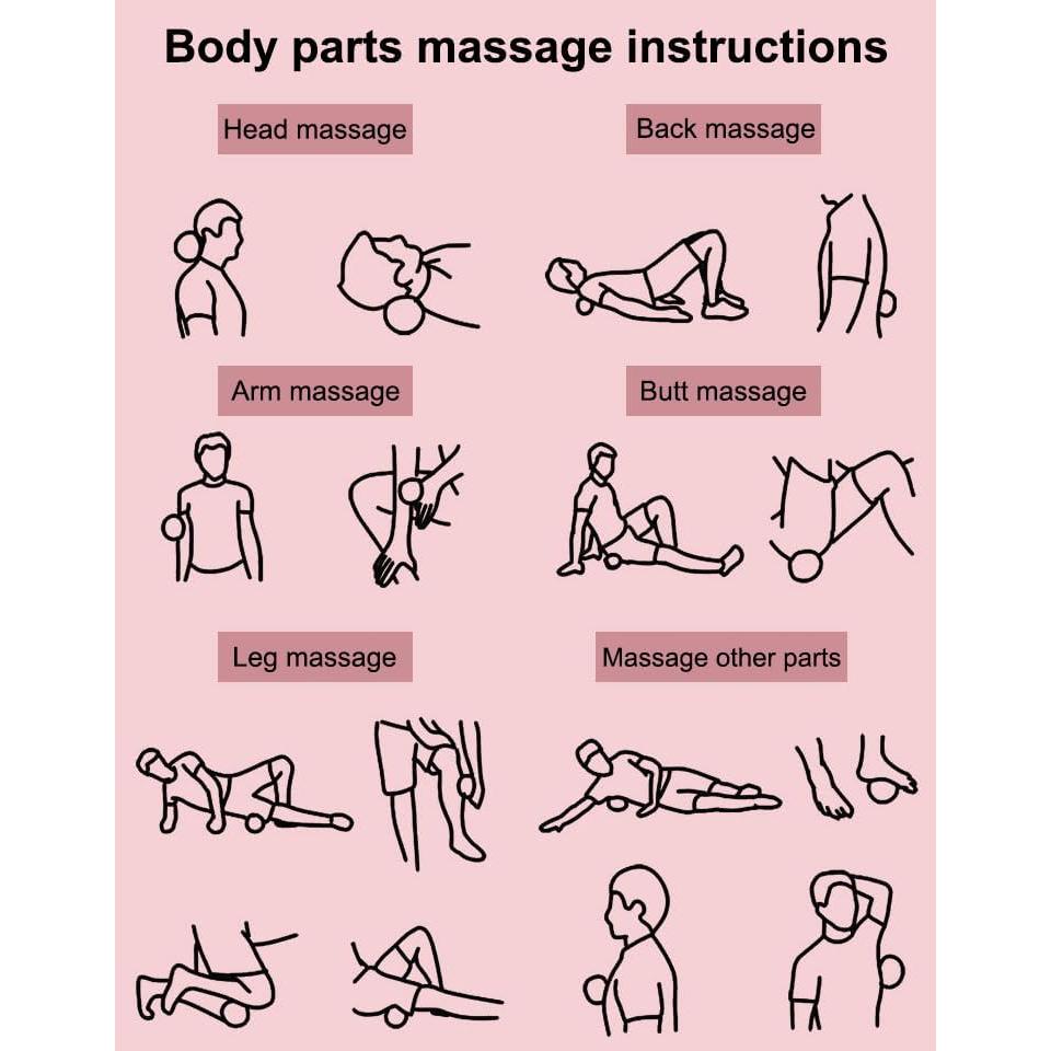 Bola de Masaje AKOAK 8.5cm PVC Verde Neón para Relajación