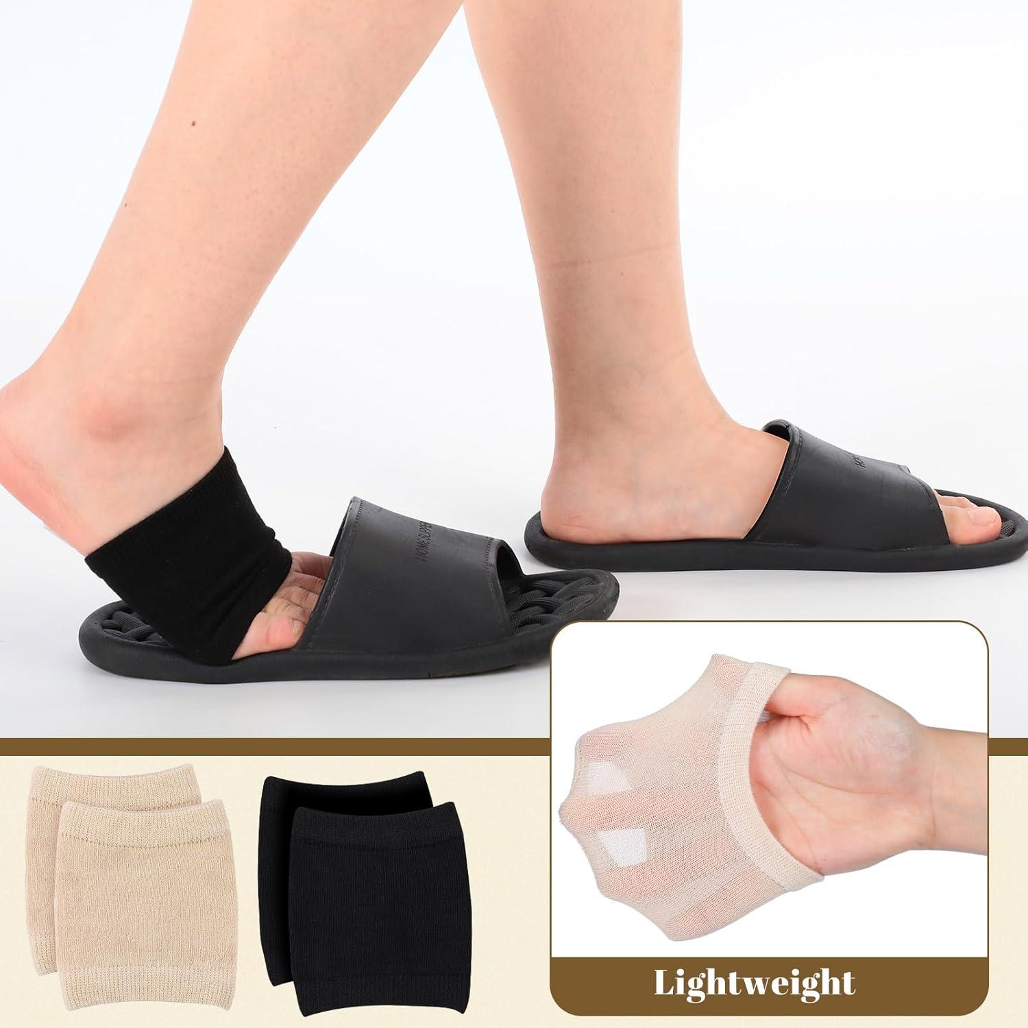 10 Pares de Calcetines de Sandalias para Mujeres - Negro y Piel