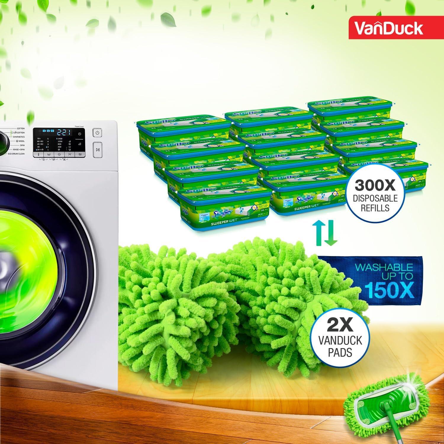 Repuesto Mopa VanDuck Microfibra 2 Paquetes para Swiffer