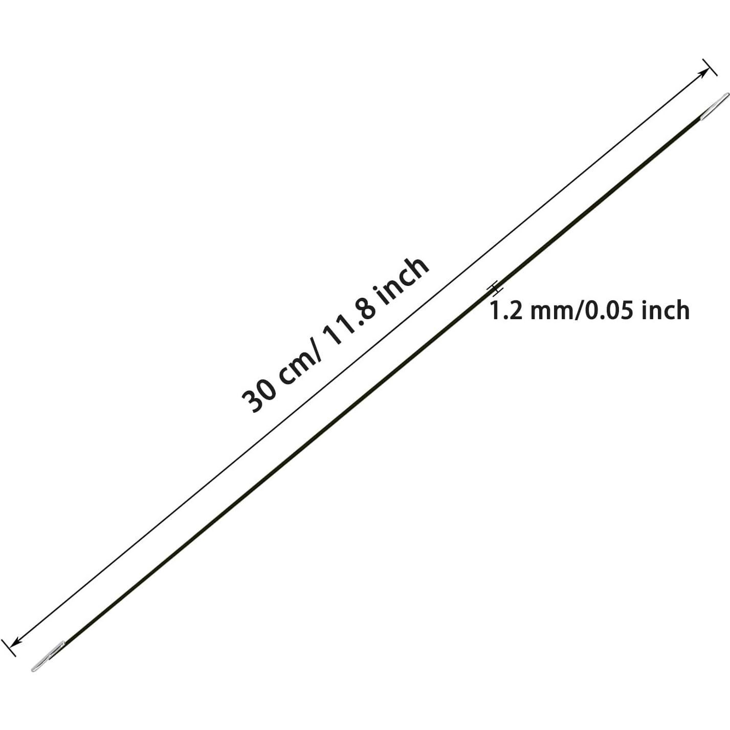 Cuerdas Elásticas con Extremos Metálicos ONLYKXY 60pcs 30cm