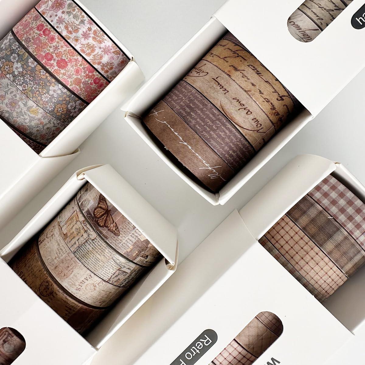 Conjunto de Cinta Washi Vintage YUBX 8 Rollos 10mm Decorativa