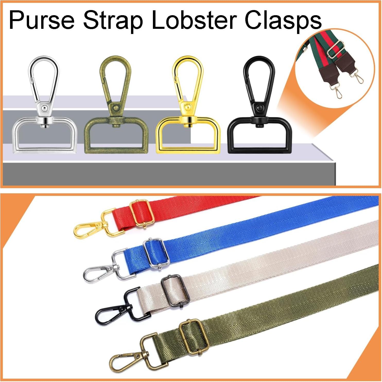 Ganchos Giratorios de Metal CooBigo 6 Piezas 46.5mm Bronce