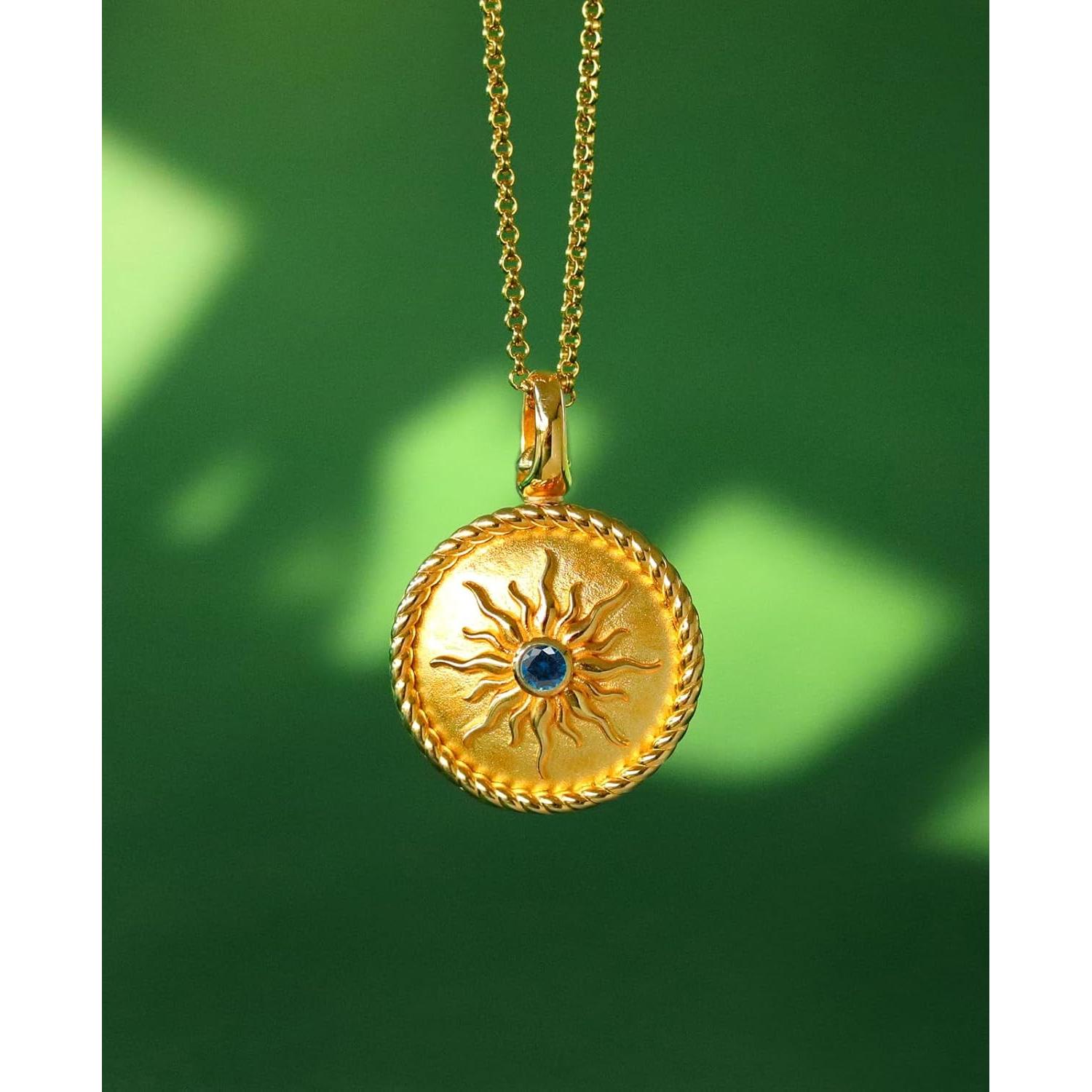 Collar de Foto Expandible YOUFENG 14K Oro Real 45 cm