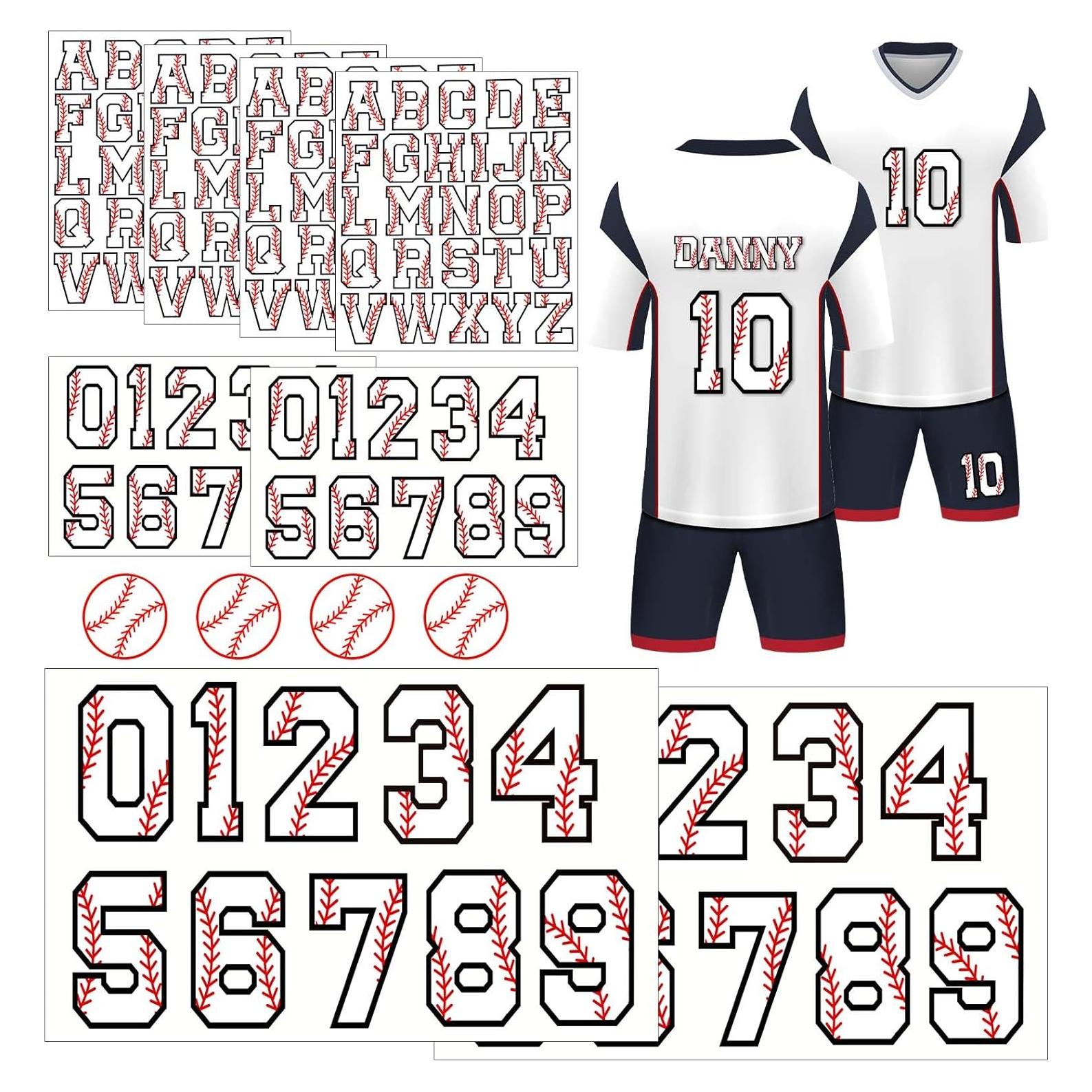 Juego de Parche Deportivo Juinte 148 Pcs Letras y Números