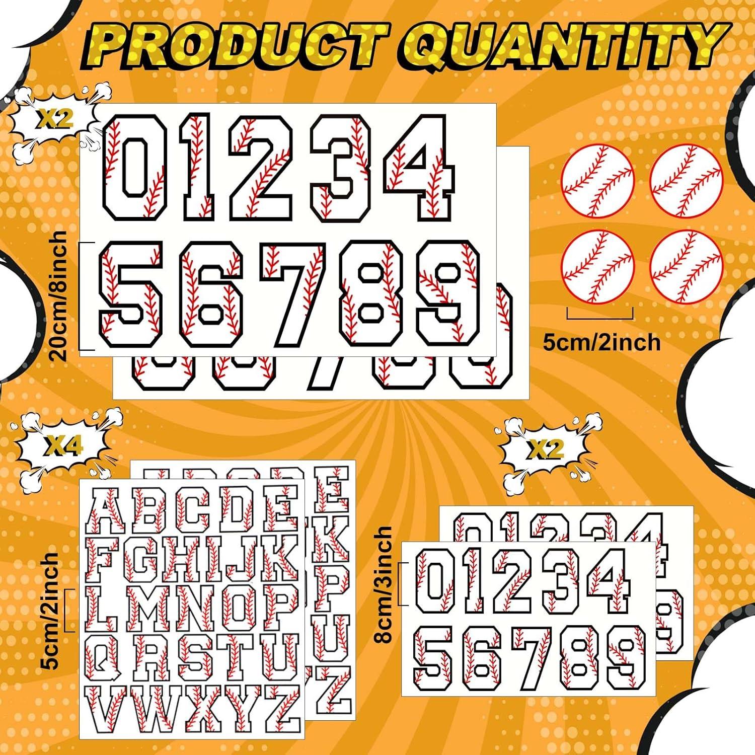 Juego de Parche Deportivo Juinte 148 Pcs Letras y Números