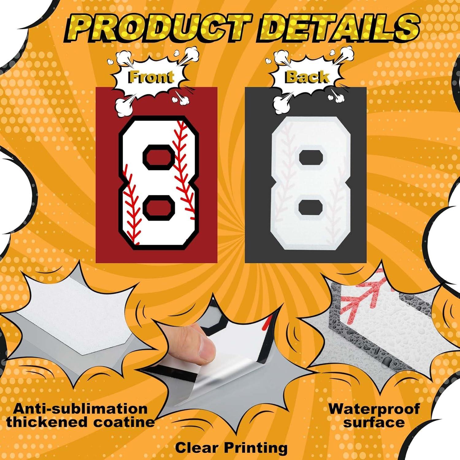 Juego de Parche Deportivo Juinte 148 Pcs Letras y Números