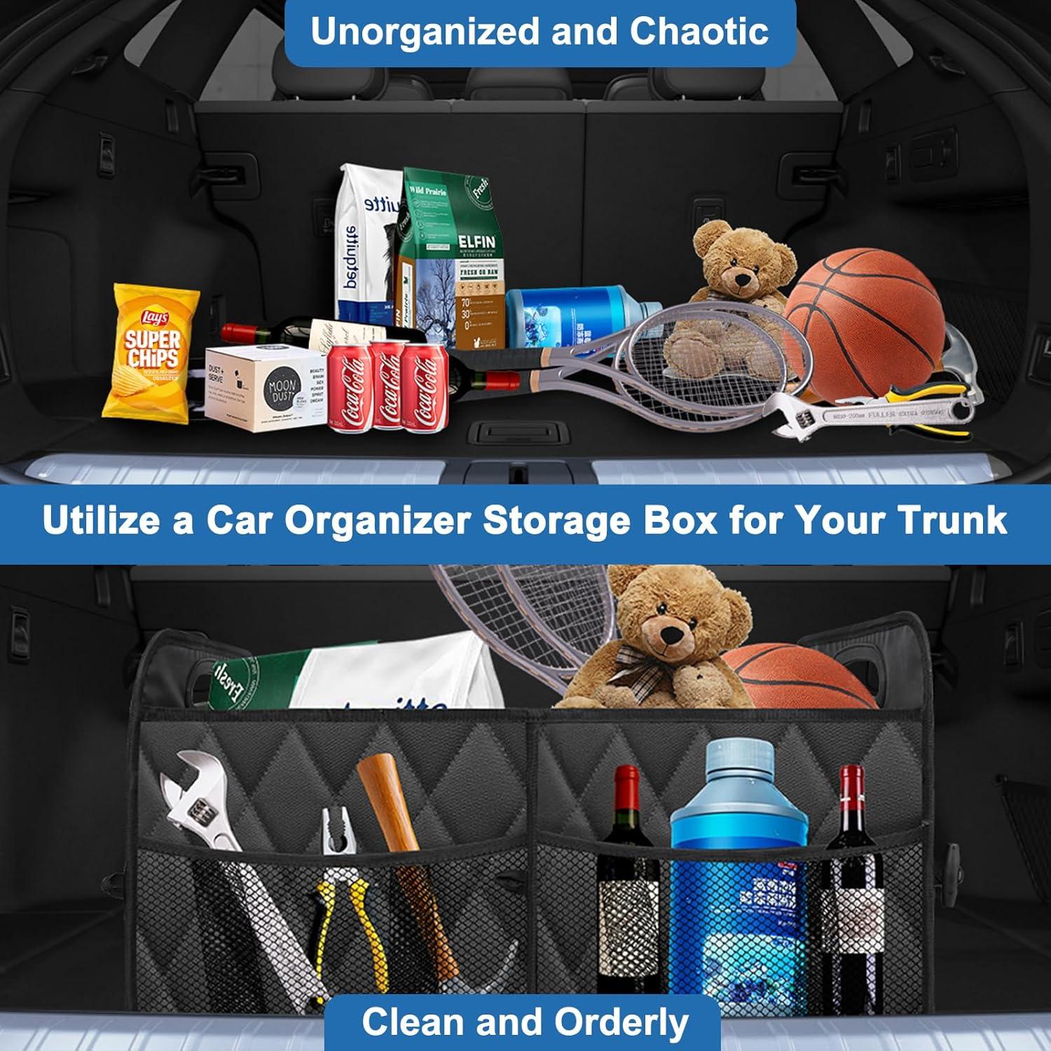 Organizador de Maletero Plegable Olosar 70L Negro Grande