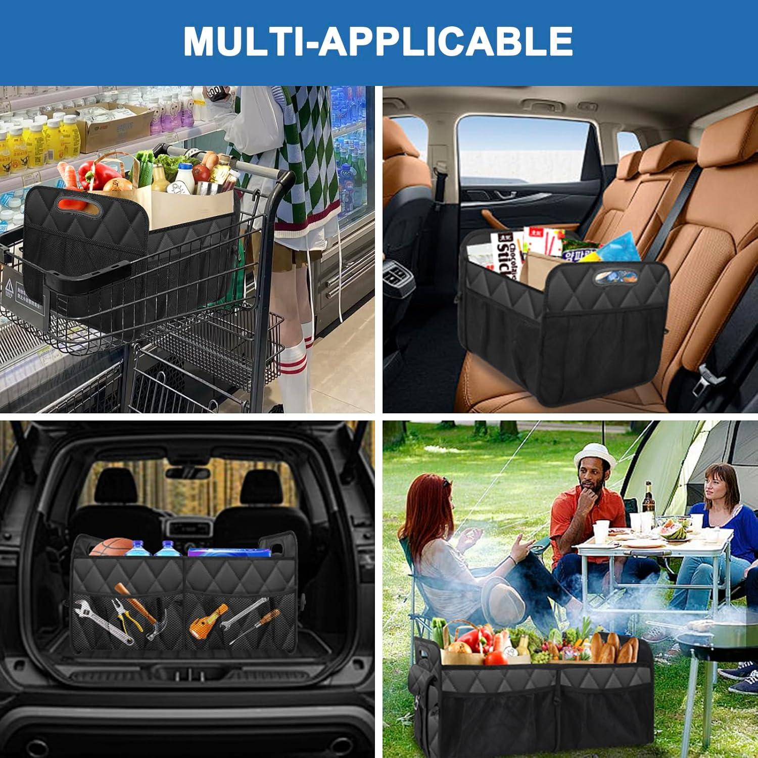 Organizador de Maletero Plegable Olosar 70L Negro Grande