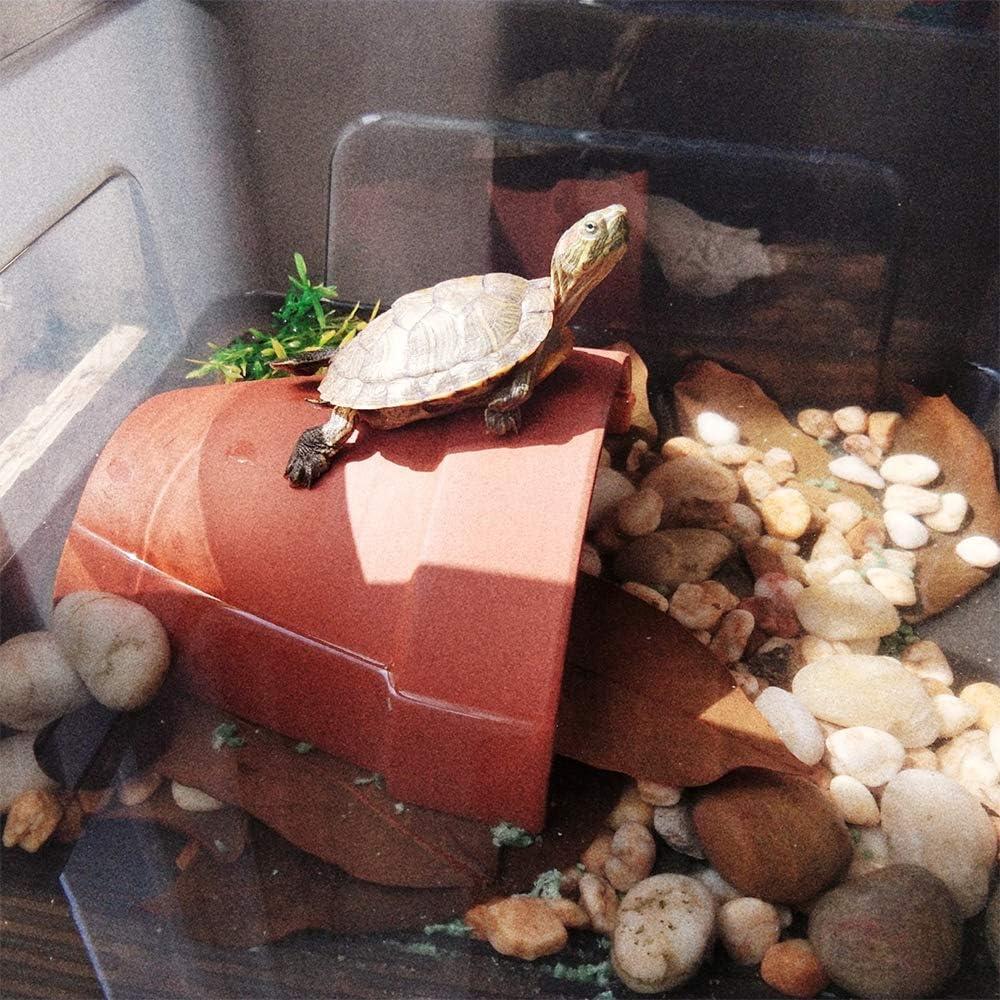 Hábito de Escondite para Reptiles Flushbay 14x15cm Arcilla Roja