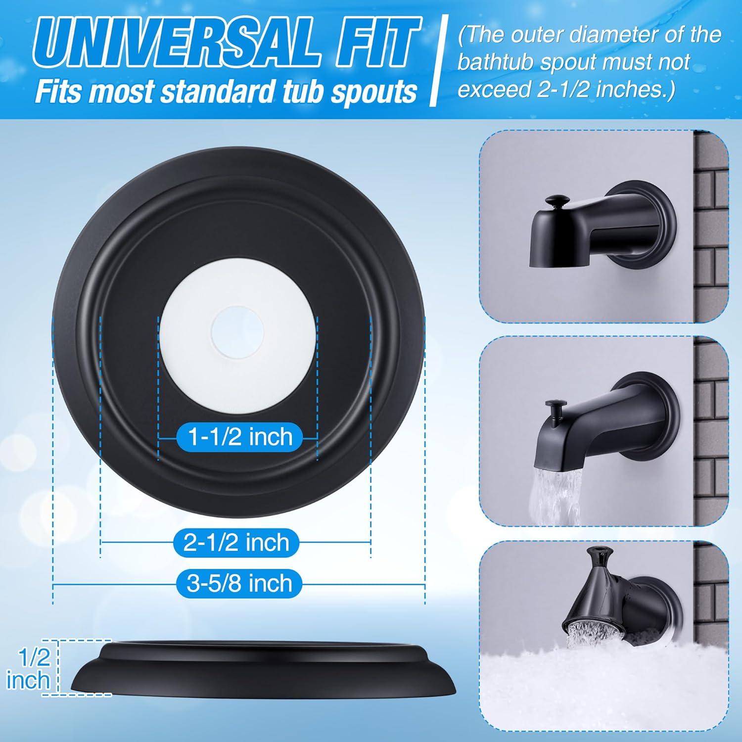 Anillo de Cubierta de Salida Dreyoo para Bañera 3.81 cm ID