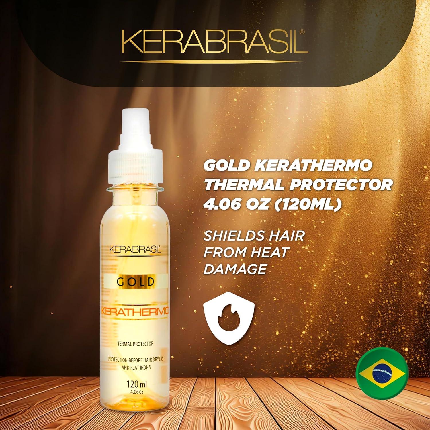 Protector Térmico KERABRASIL Kerathermo 120ml - Brillo y Control Frizz