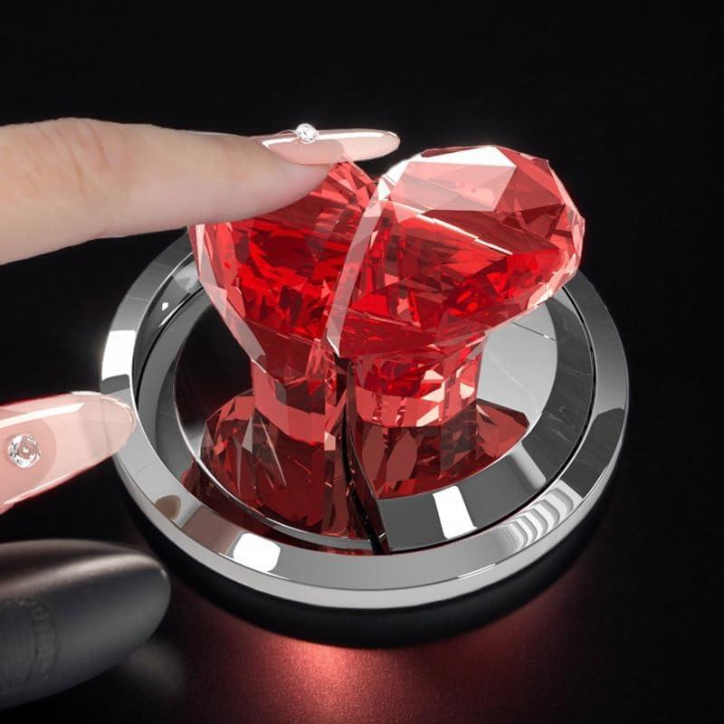 Botón de Presión Inodoro CIXVOEMK Rojo Transparente