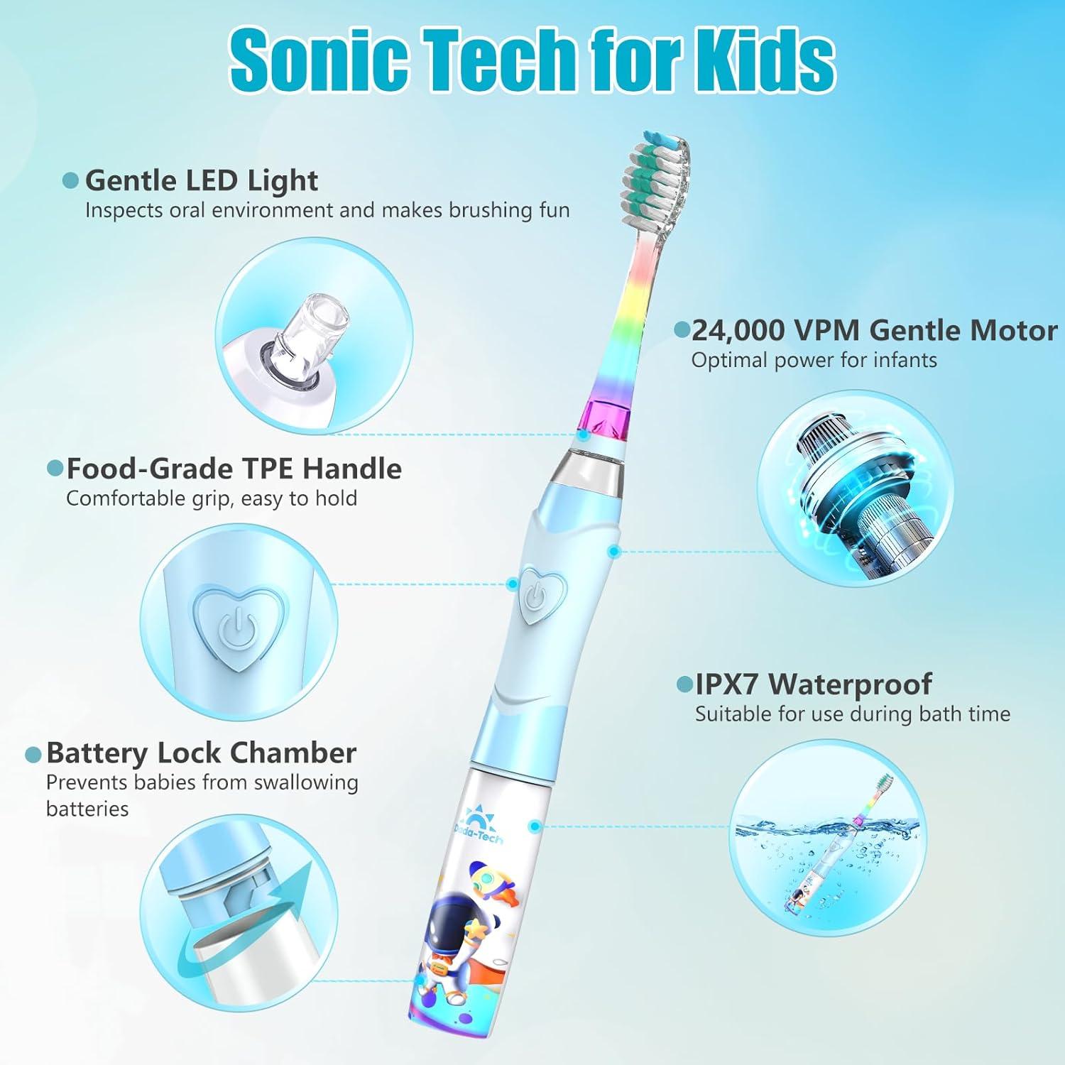 Cepillo de Dientes Eléctrico para Niños Dada-Tech Azul Astronauta
