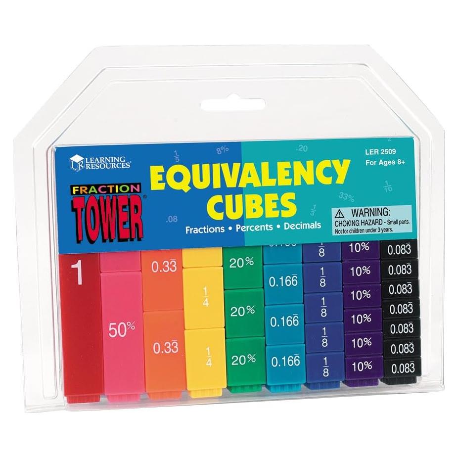 Cubos de Equivalencia de Fracciones Learning Resources - 51 Piezas