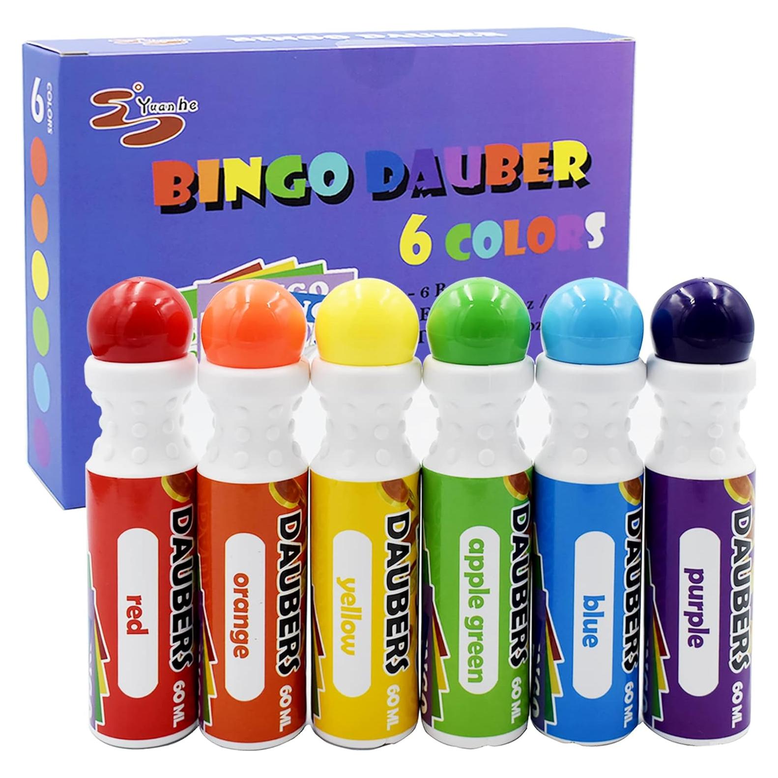 Marcadores de Puntos Yuanhe Bingo Daubers - Set 6 Colores