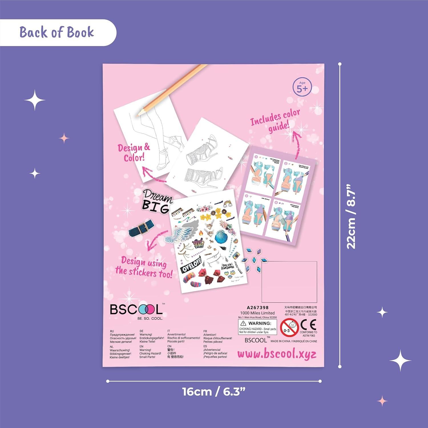 Libro de Dibujo y Coloreado BSCOOL - Diseño de Calzado