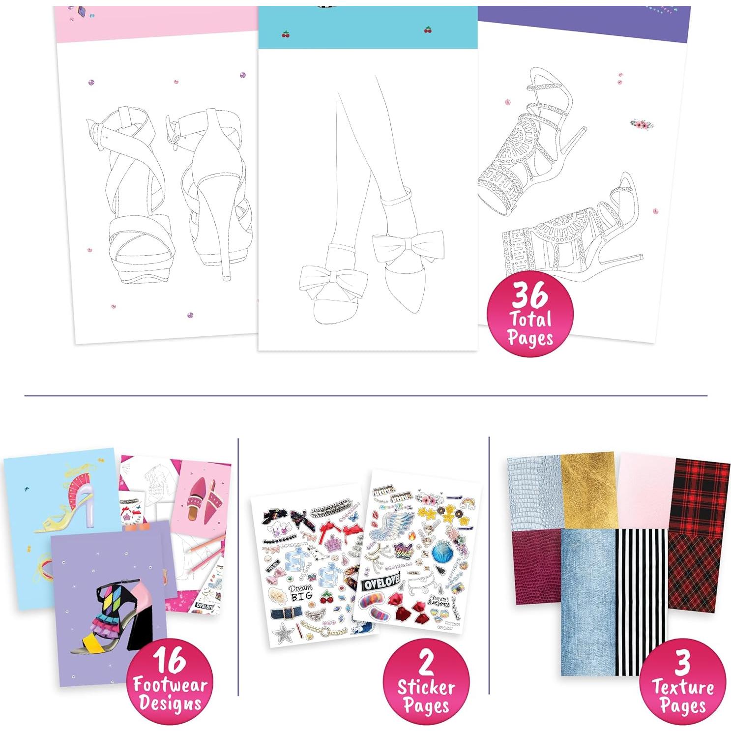 Libro de Dibujo y Coloreado BSCOOL - Diseño de Calzado