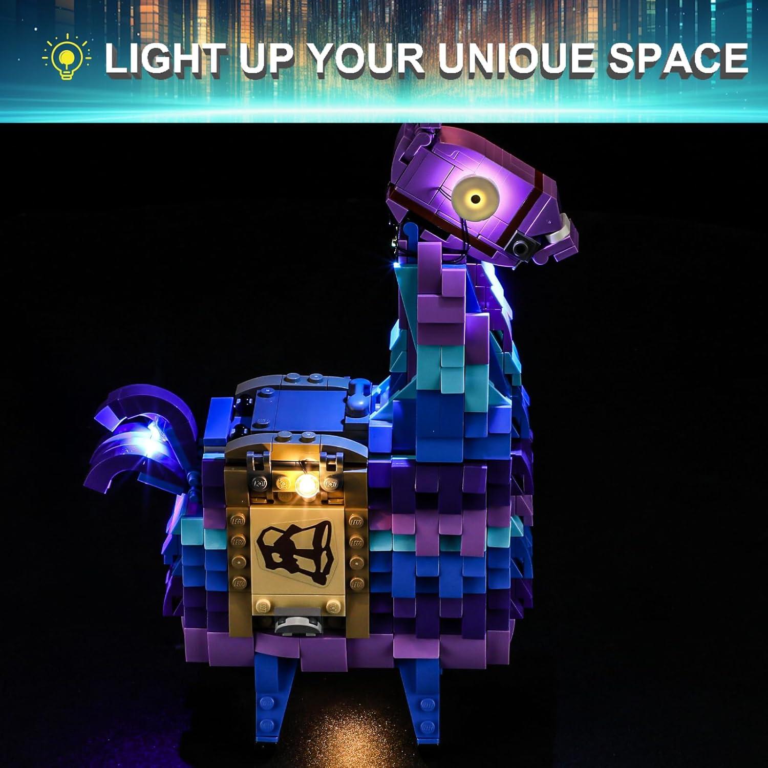 Kit de Luz LED Mililier para Lego 77071 Fortnite Supply Llama