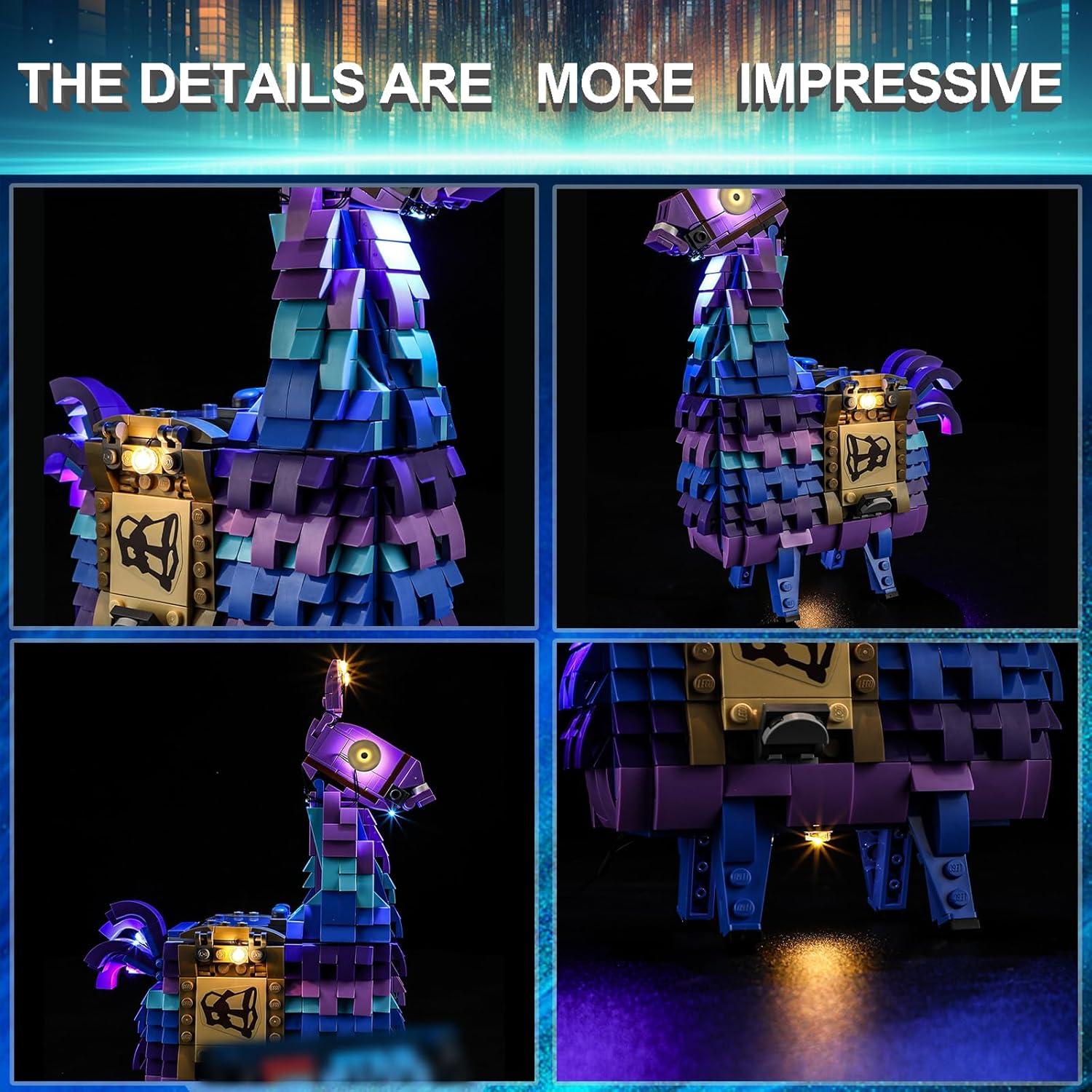 Kit de Luz LED Mililier para Lego 77071 Fortnite Supply Llama