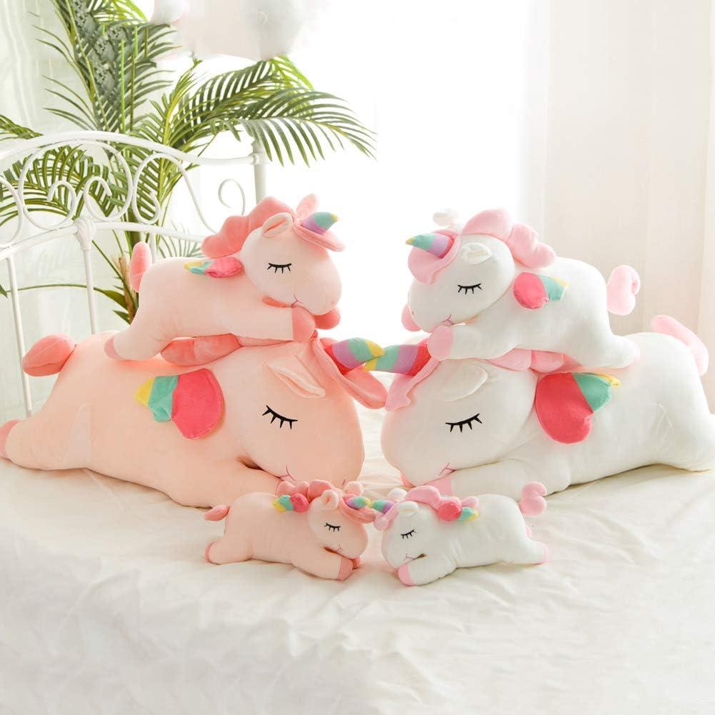 Almohada de Peluche Unicornio Rosa Hitoshe 30 cm Suave