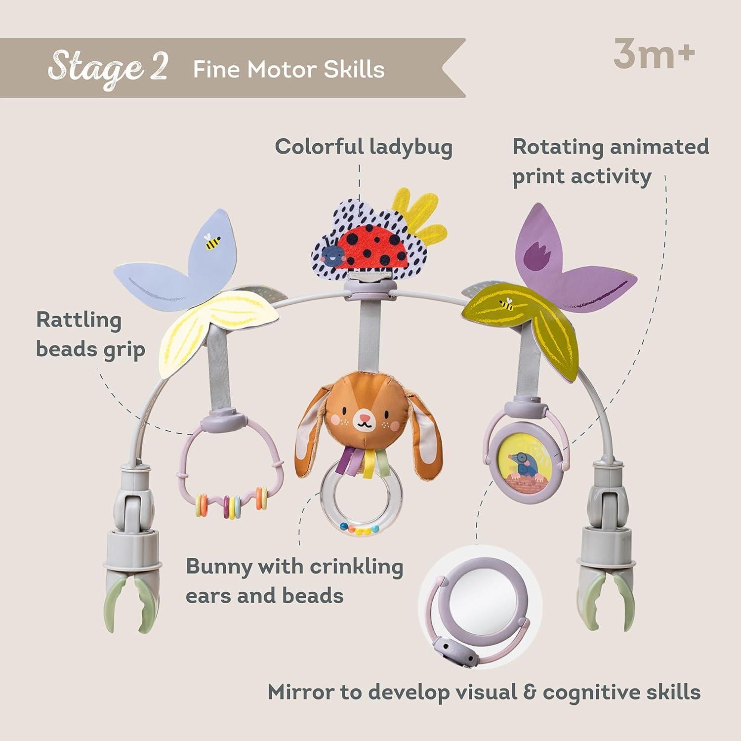 Arco de Actividad Taf Toys 0-12 Meses con Laberinto y Espejo