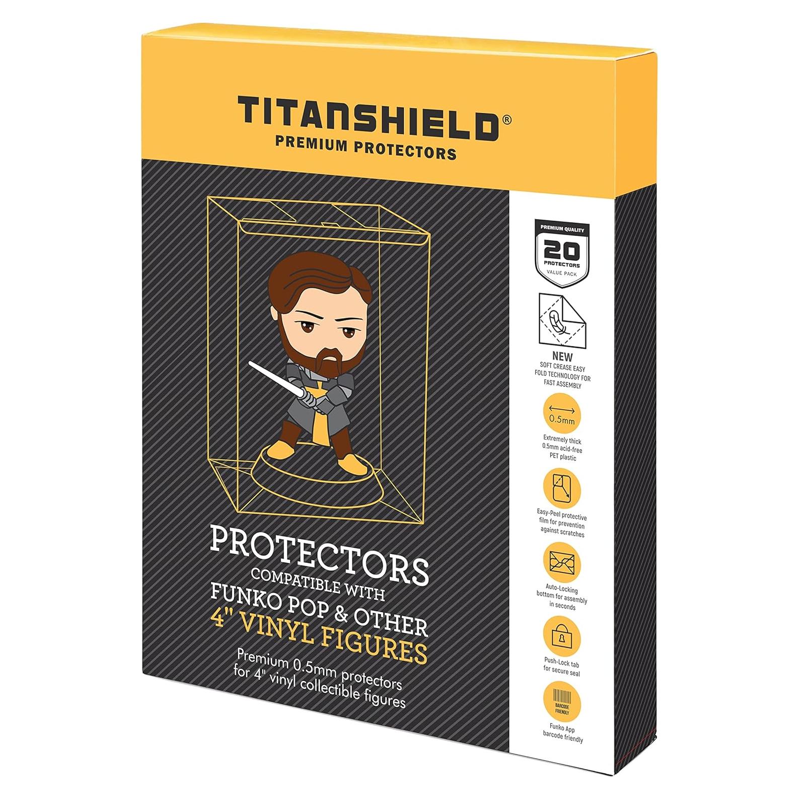 Fundas Protectores TitanShield 0.5mm para Figuras Pop 20 Unidades