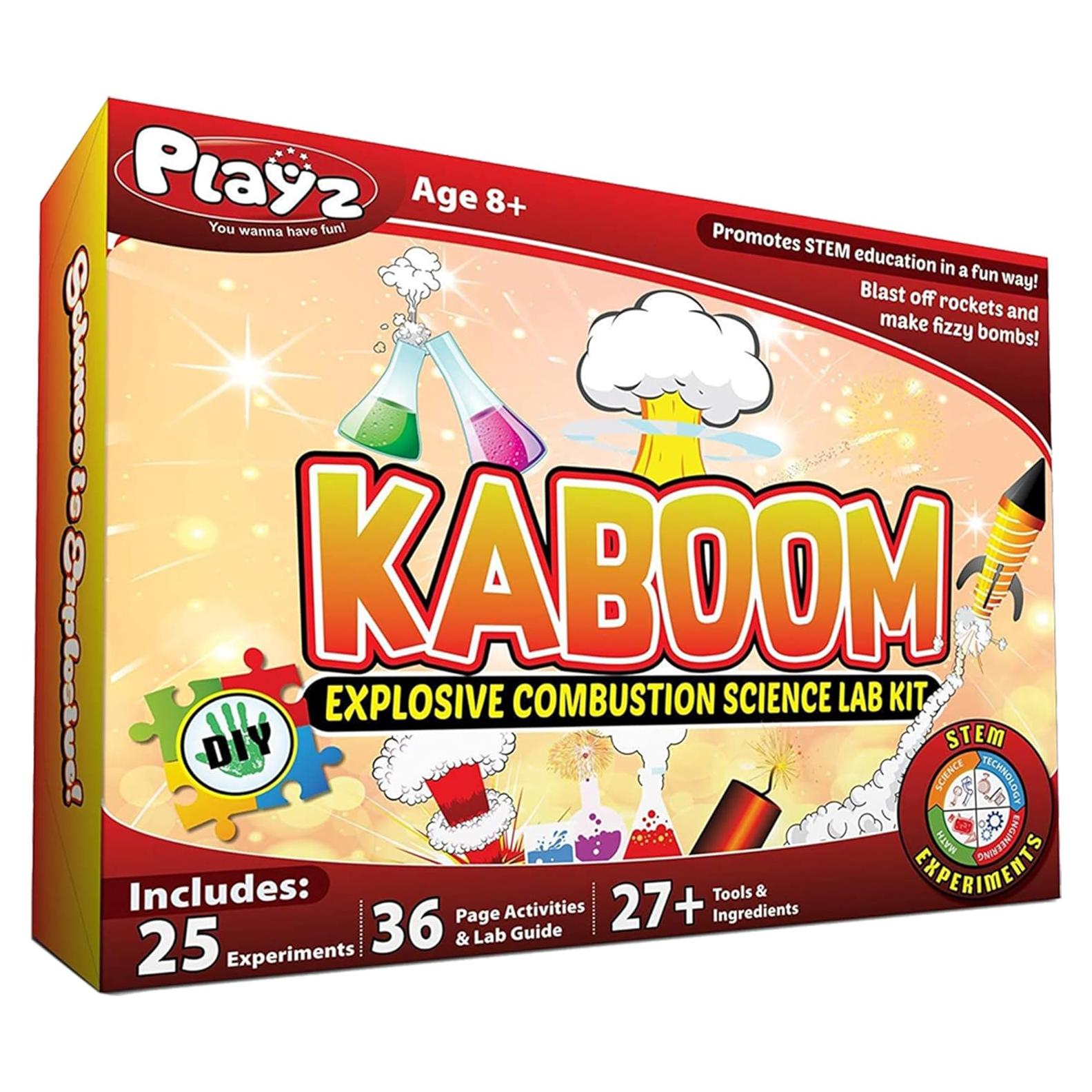 Kit de Experimentos Científicos Playz KABOOM! 50+ Experimentos